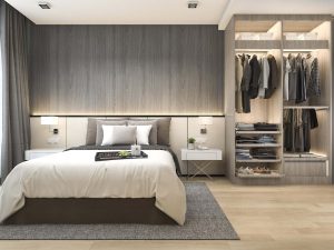3d-rendering-luxury-modern-bedroom-suite-hotel-with-wardrobe-walk-closet (1) Wygłuszanie sypialni - Wygłuszanie pomieszczeń Warszawa